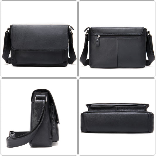 Men's First Layer Cowhide Korean Fashion Men's Shoulder Bags