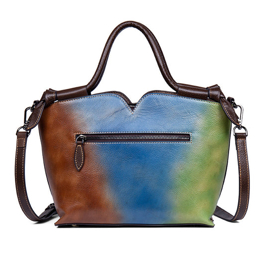 Women's Leather First Layer Cowhide Retro Fashion Shoulder Bags