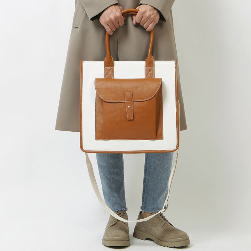 Women's & Men's & Business Large Capacity Simple Computer Men's Shoulder Bags