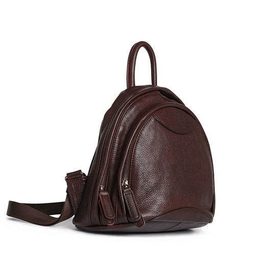 Women's Vegetable Tanned Leather Retro Artistic Backpacks