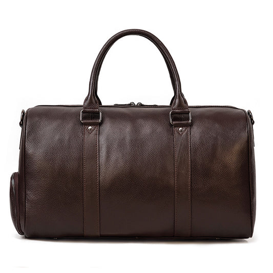 Men's Traveling Litchi Pattern Vintage Fashion Blue Travel Bags