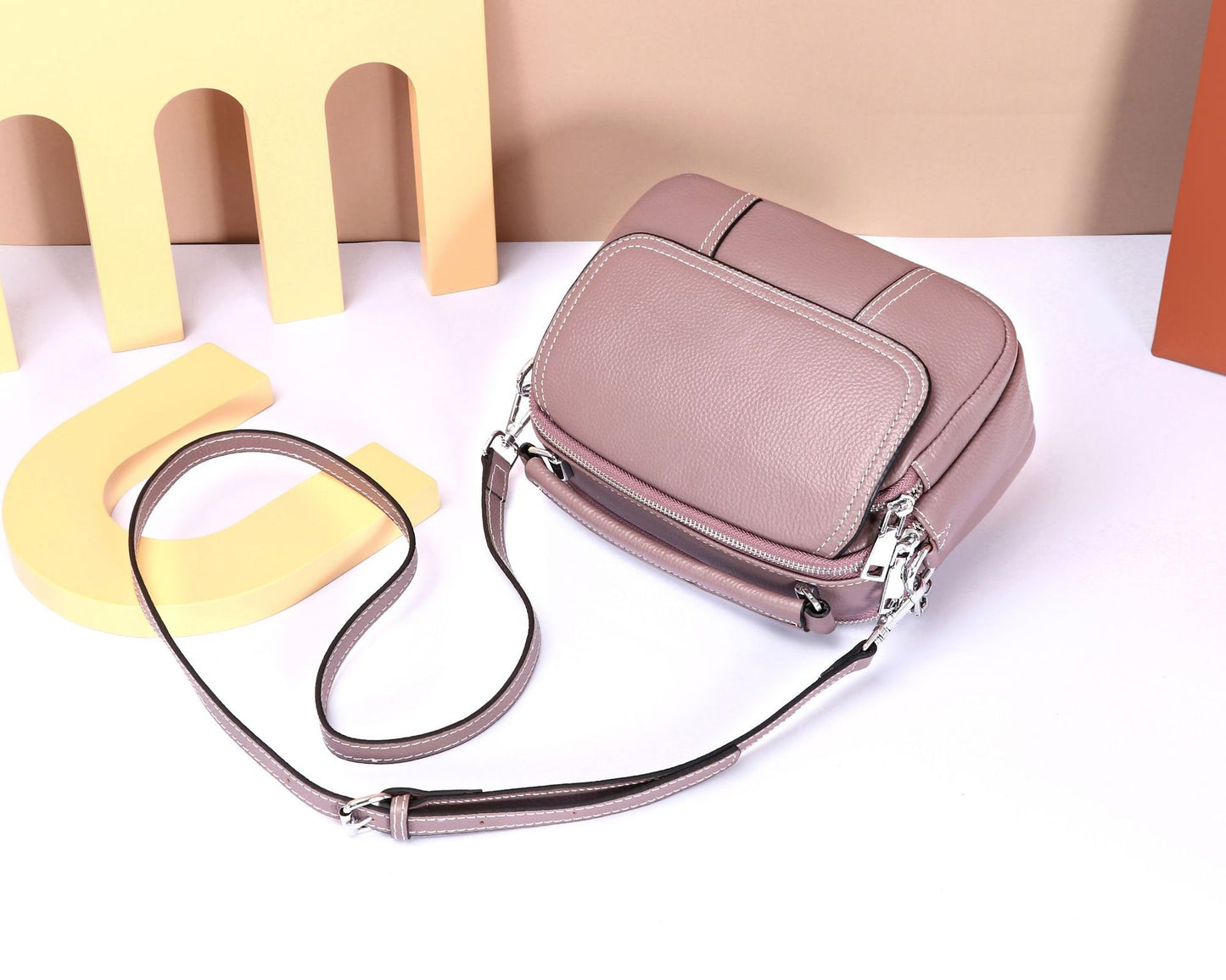 Women's First Layer Cowhide Portable Lady's Large Bags