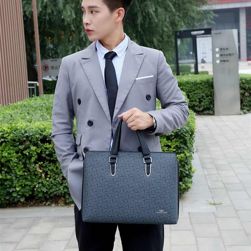 Men's Business Large Capacity Fashion Simple Multifunctional Men's Handbags