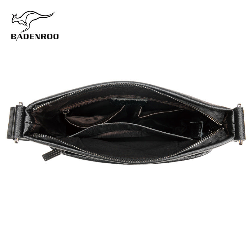 Men's Business Genuine Leather Vertical Soft Korean Men's Shoulder Bags