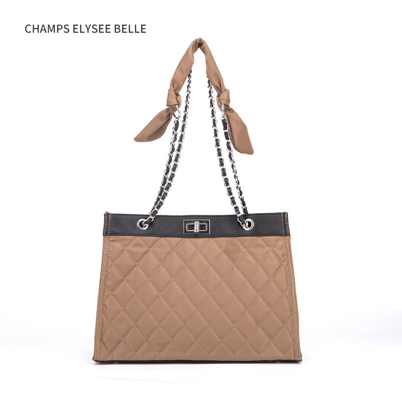 Women's Oxford Cloth Large Capacity Diamond Style Shoulder Bags