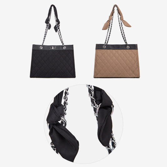 Women's Oxford Cloth Large Capacity Diamond Style Shoulder Bags