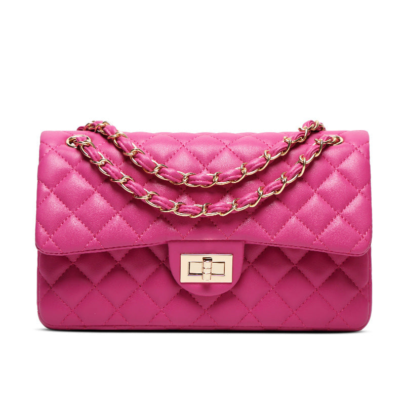 Women's Pretty Comfortable Fashionable Rhombus Chain Shoulder Bags