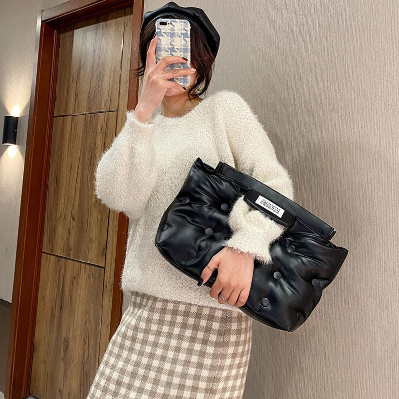 Women's Cloud Space Cotton Lazy Pillow Down Crossbody Bags