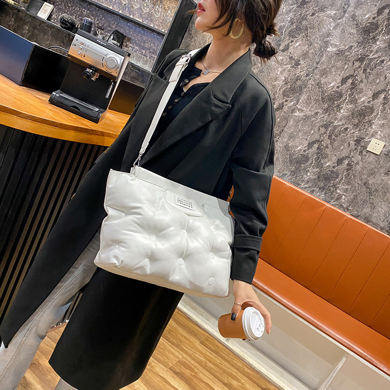 Women's Cloud Space Cotton Lazy Pillow Down Crossbody Bags