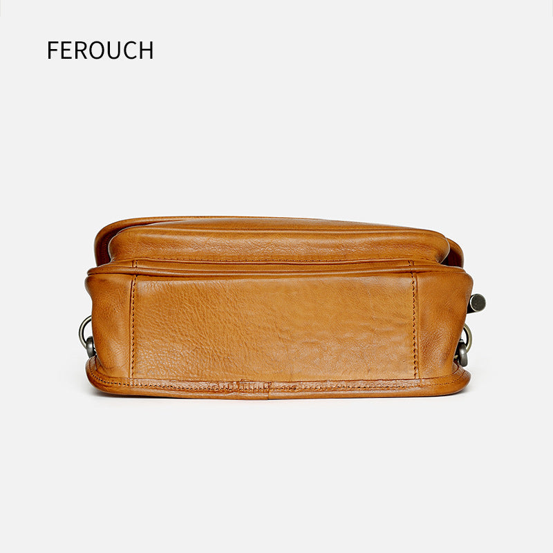 Women's Vintage Classic Cow Leather Envelope Genuine Handbags