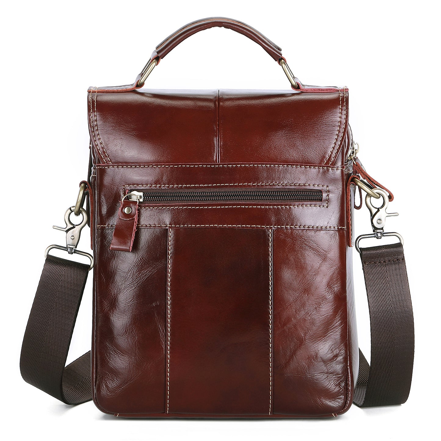 Men's Pretty First Layer Cowhide Office Men's Messenger Bags