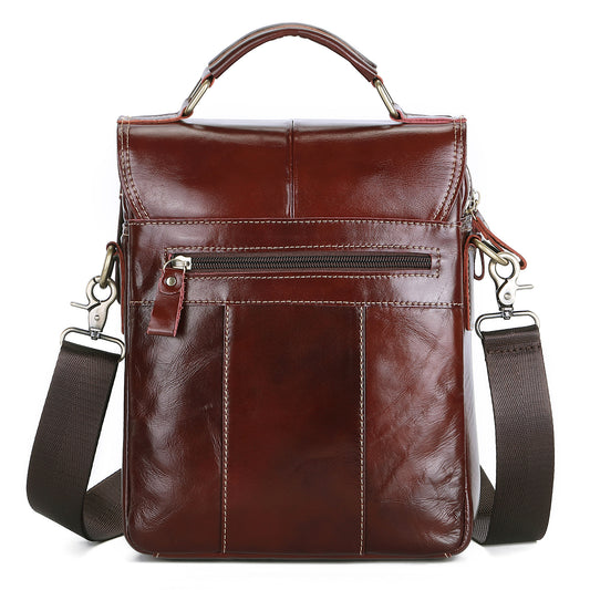 Men's Pretty First Layer Cowhide Office Men's Messenger Bags