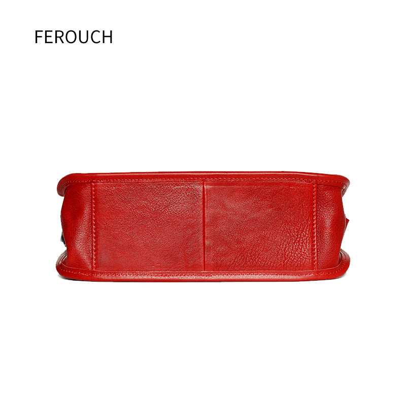 Women's Genuine Leather Retro Design Fashion First Layer Handbags