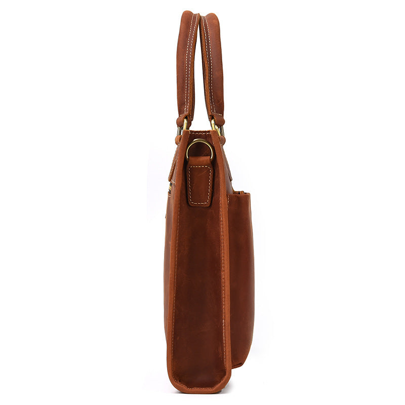 Men's Leather Crazy Horse Business Computer Men's Briefcases