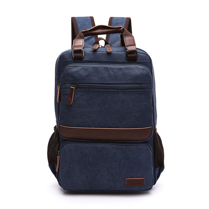 Men's Fashion Canvas High Quality Washed Backpacks