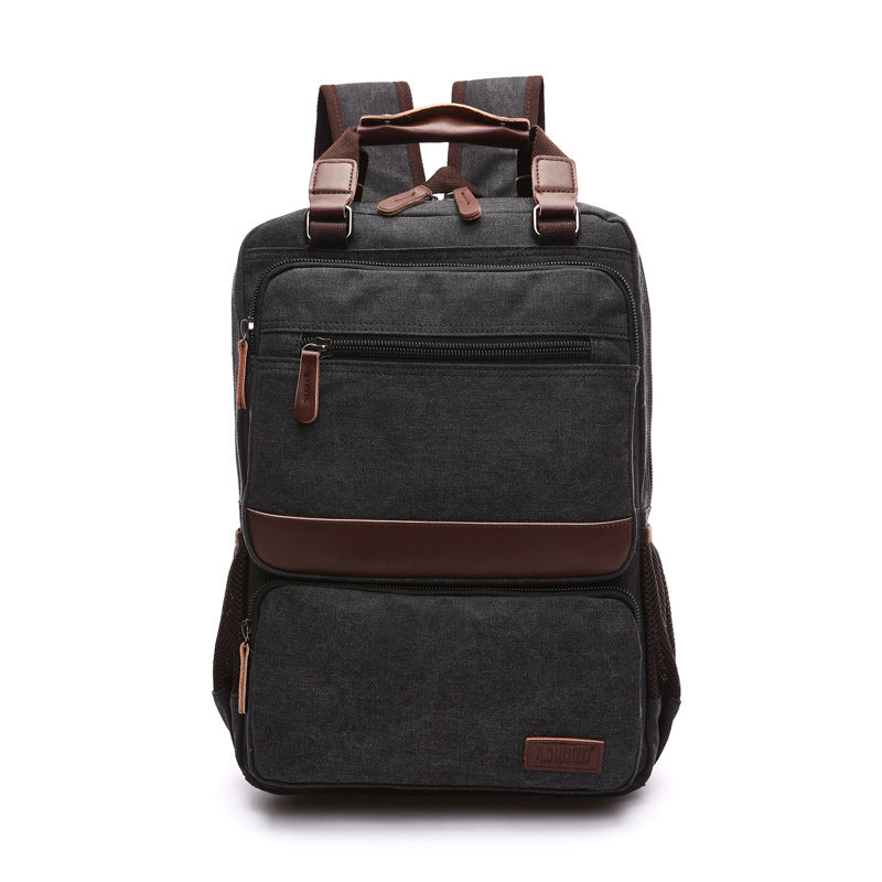 Men's Fashion Canvas High Quality Washed Backpacks