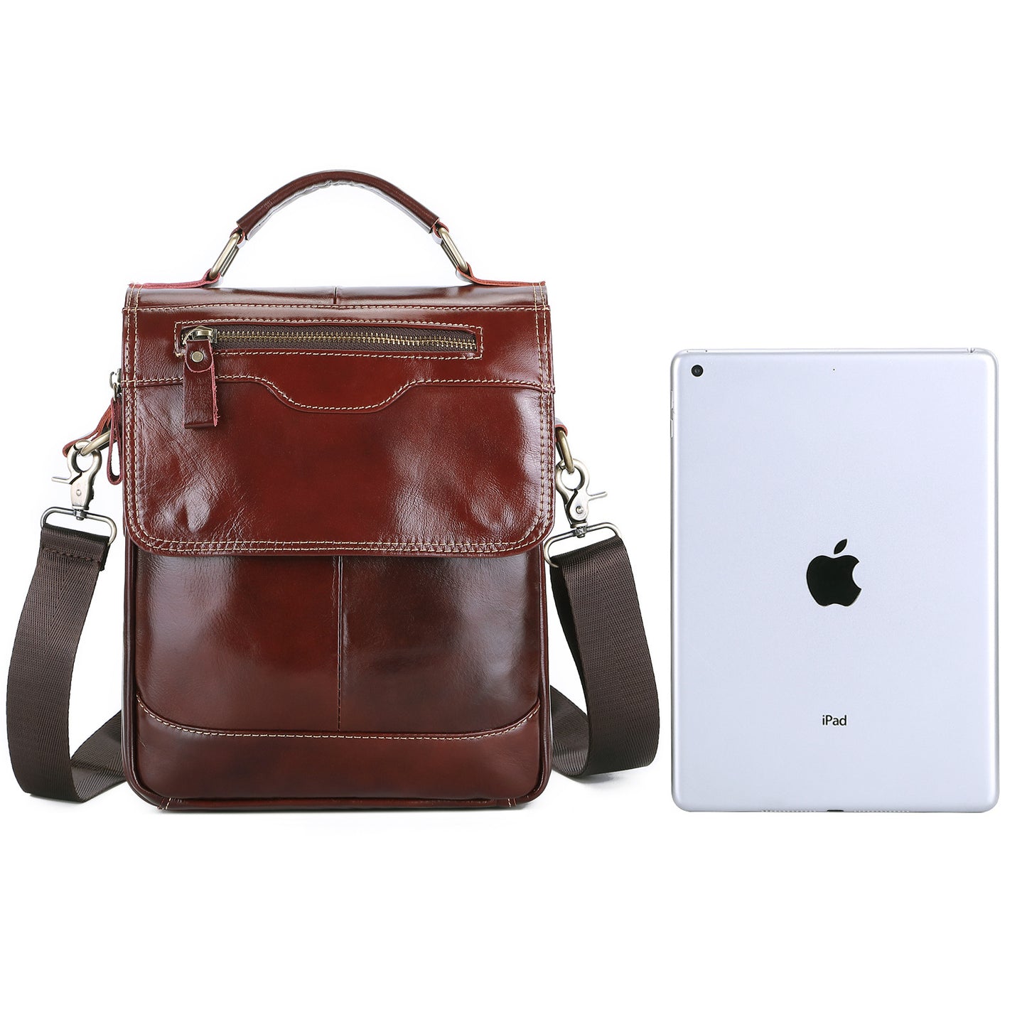 Men's Pretty First Layer Cowhide Office Men's Messenger Bags