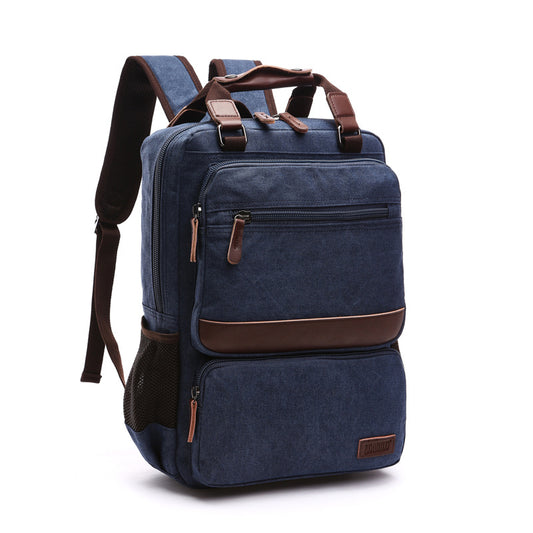 Men's Fashion Canvas High Quality Washed Backpacks