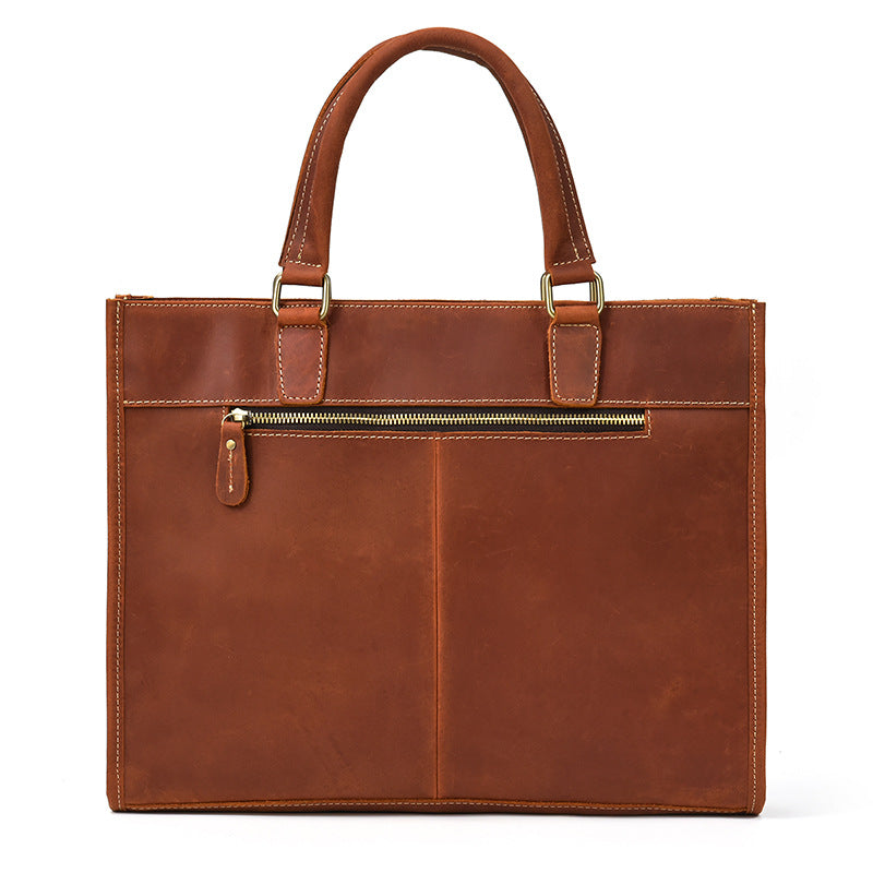 Men's Leather Crazy Horse Business Computer Men's Briefcases