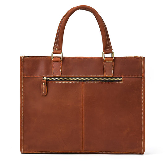 Men's Leather Crazy Horse Business Computer Men's Briefcases