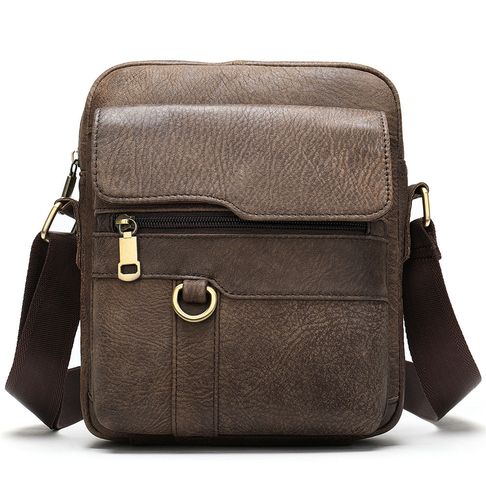 Men's Charming Leather Retro Genuine Business Men's Shoulder Bags