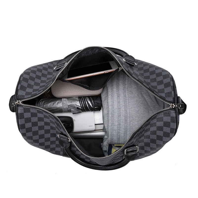 Men's Waterproof Portable Large Capacity Fashion Leather Travel Bags