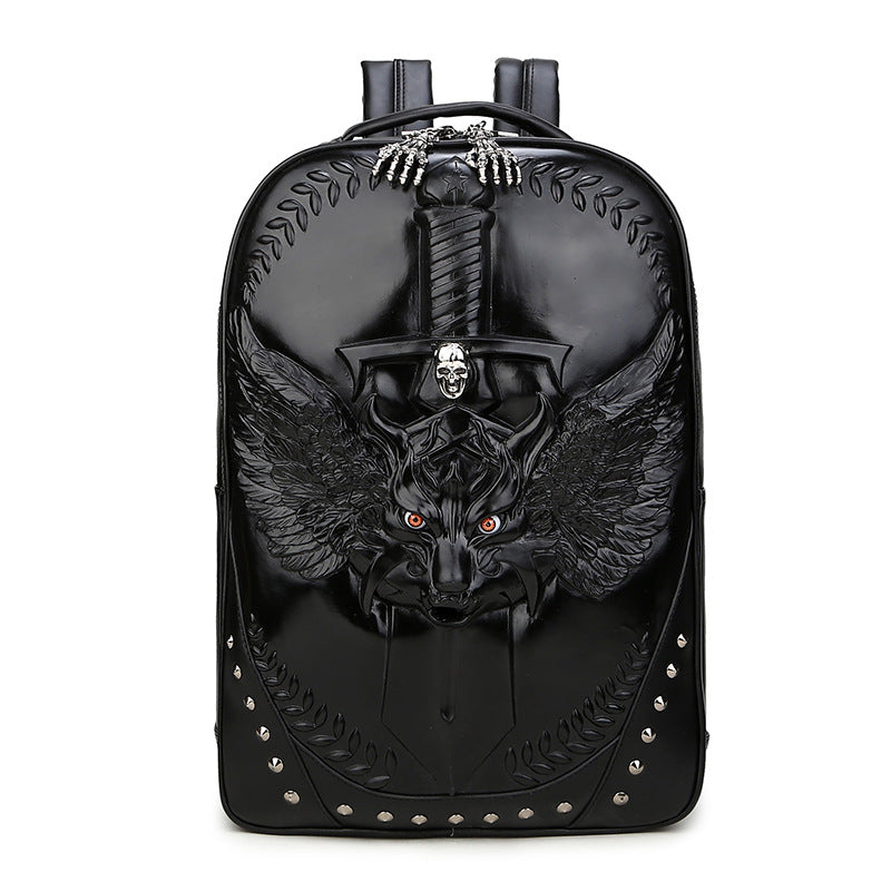 Men's Innovative Personalized Wolf Computer Portable Backpacks