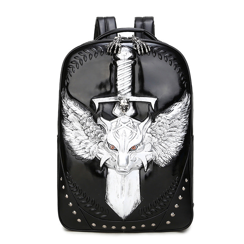 Men's Innovative Personalized Wolf Computer Portable Backpacks