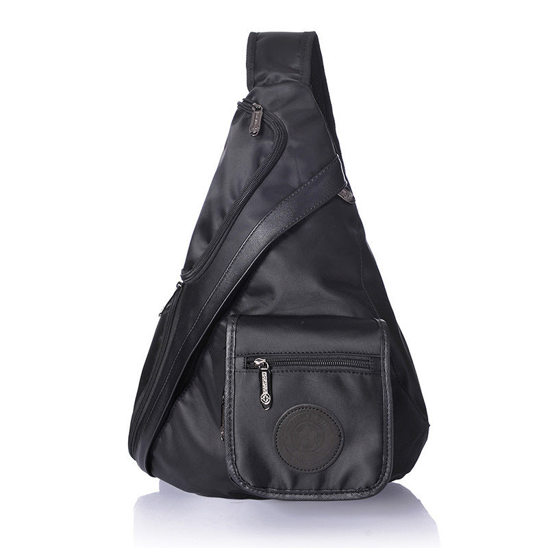 Men's Trendy Triangle Vintage Washed Canvas High Men's Messenger Bags