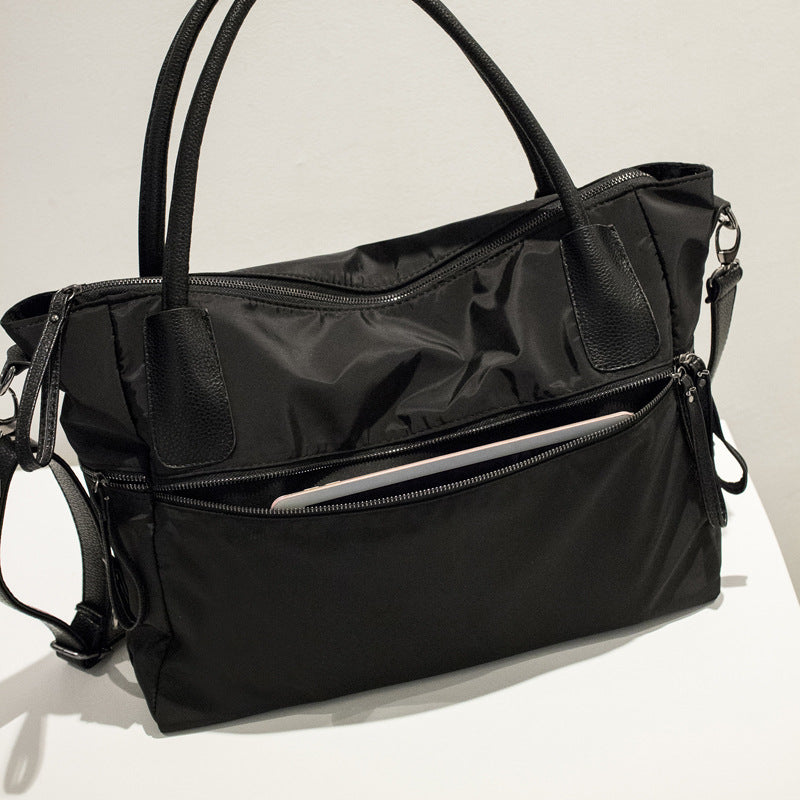 Women's Oxford Cloth Waterproof Soft Surface Solid Color Handbags