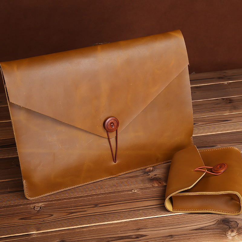 Genuine Leather Computer Storage Suit Suitable Bags