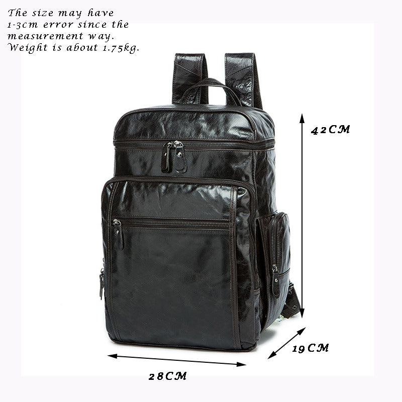Men's Cowhide Dermal Leather Large Capacity For Bags