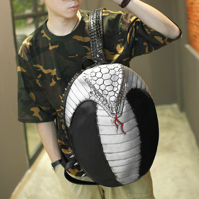 Women's & Men's & Cool Snake King Personalized Ding Backpacks
