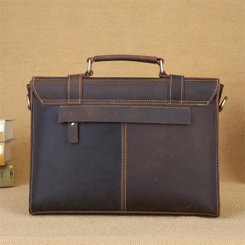 Men's Crazy Horse Leather Genuine Cattlehide Surface Bags