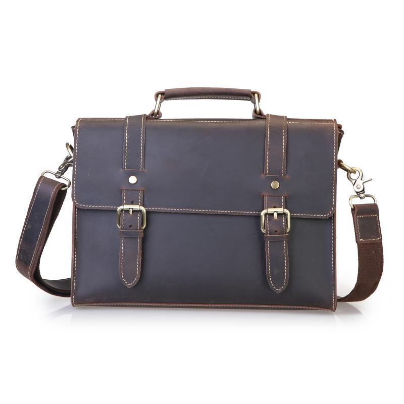 Men's Crazy Horse Leather Genuine Cattlehide Surface Bags