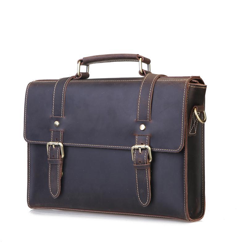 Men's Crazy Horse Leather Genuine Cattlehide Surface Bags