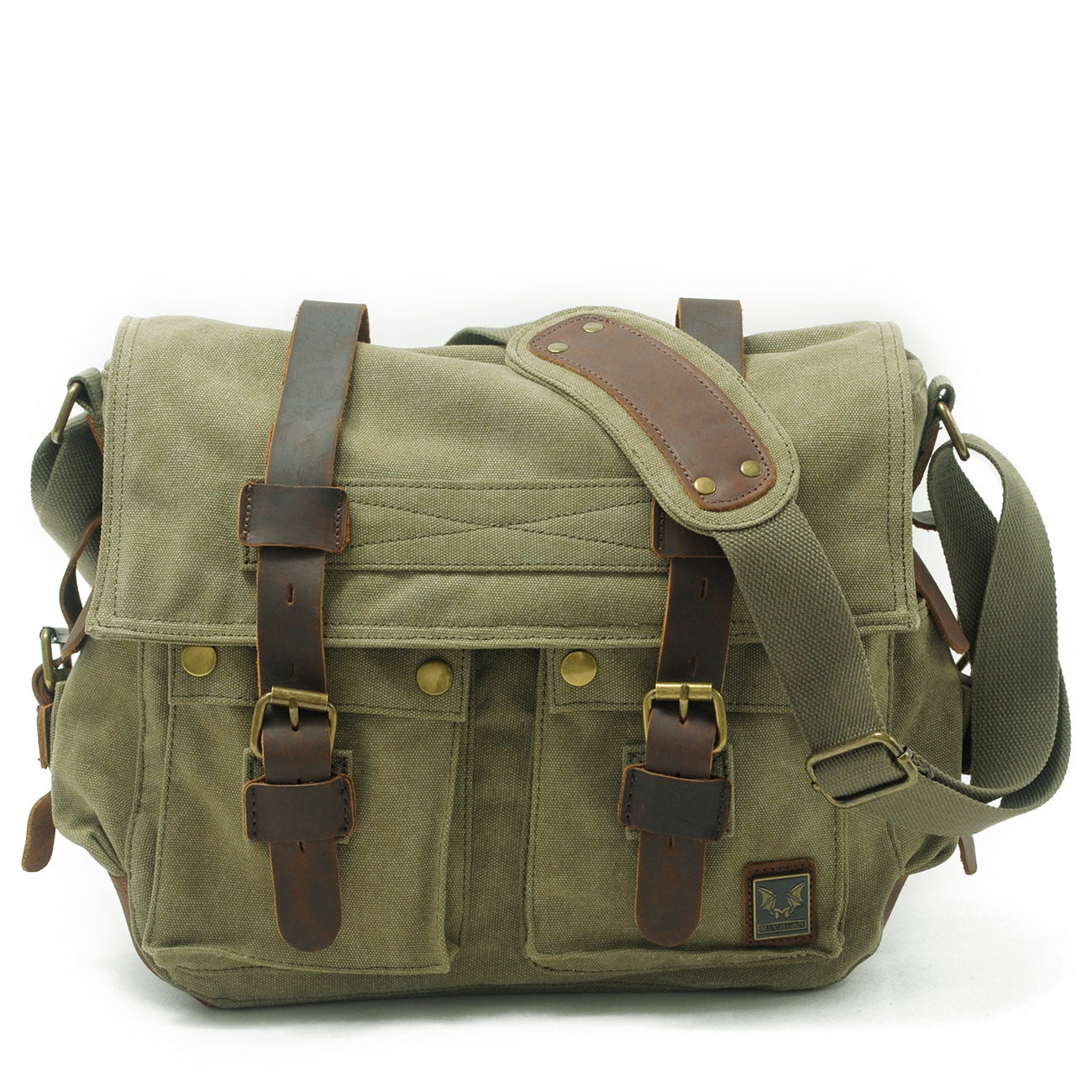 Cloth Canvas With Leather Graphy Waterproof Bags