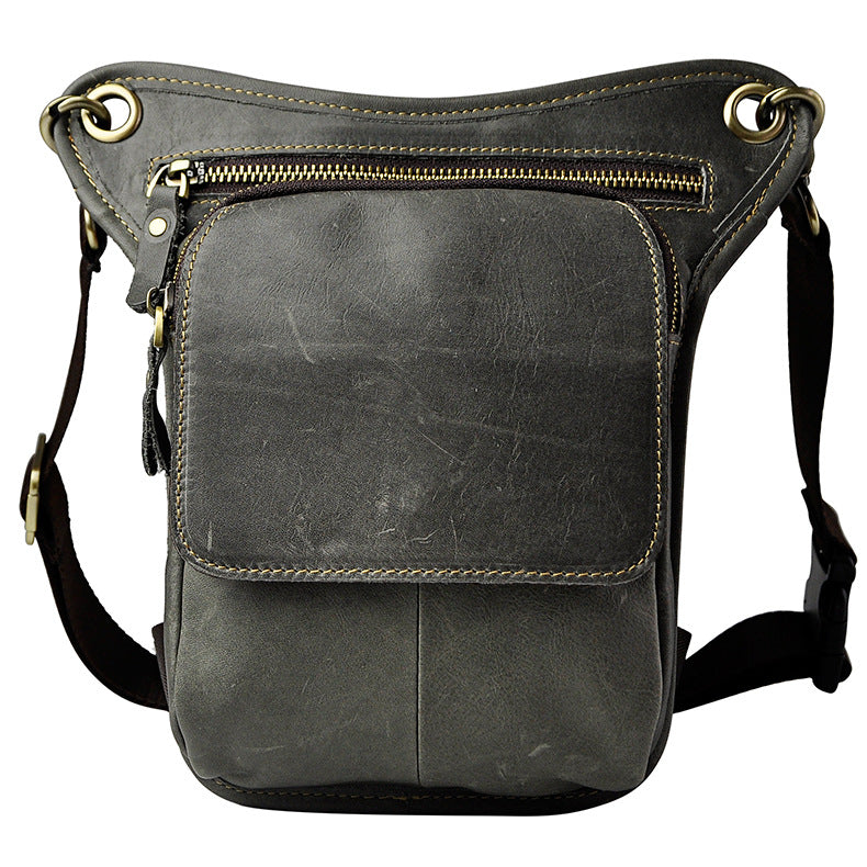 Men's Oil Waxed Leather Cowhide Euro Trendy Bags
