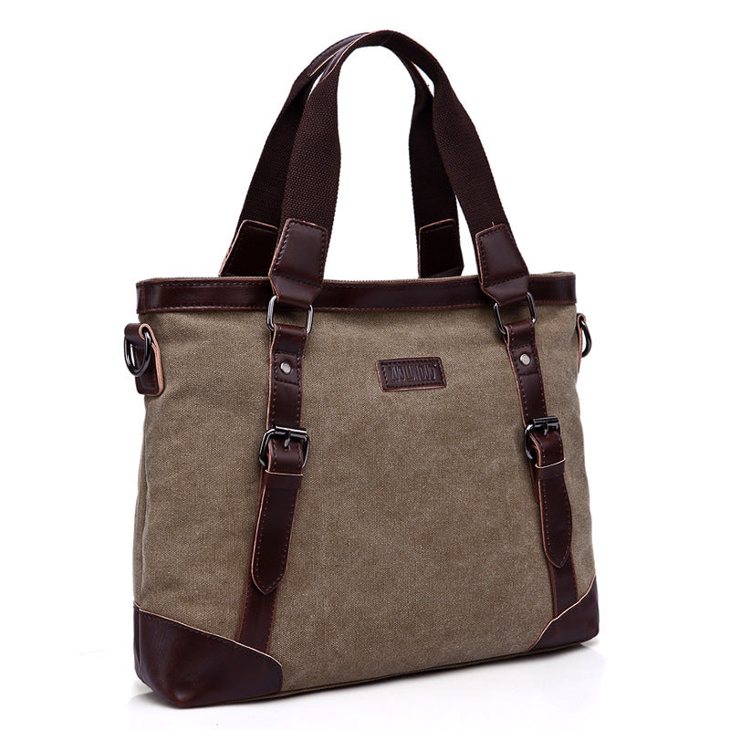 Men's Business Canvas Portable Korean Style Personalized Men's Messenger Bags
