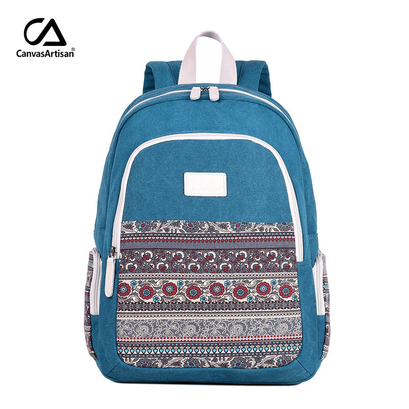 Style Canvas Large Capacity Book Retro Backpacks