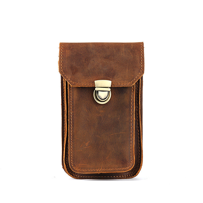 Men's Horse Mobile Protective Cover First Layer Cowhide Pure Phone Bags