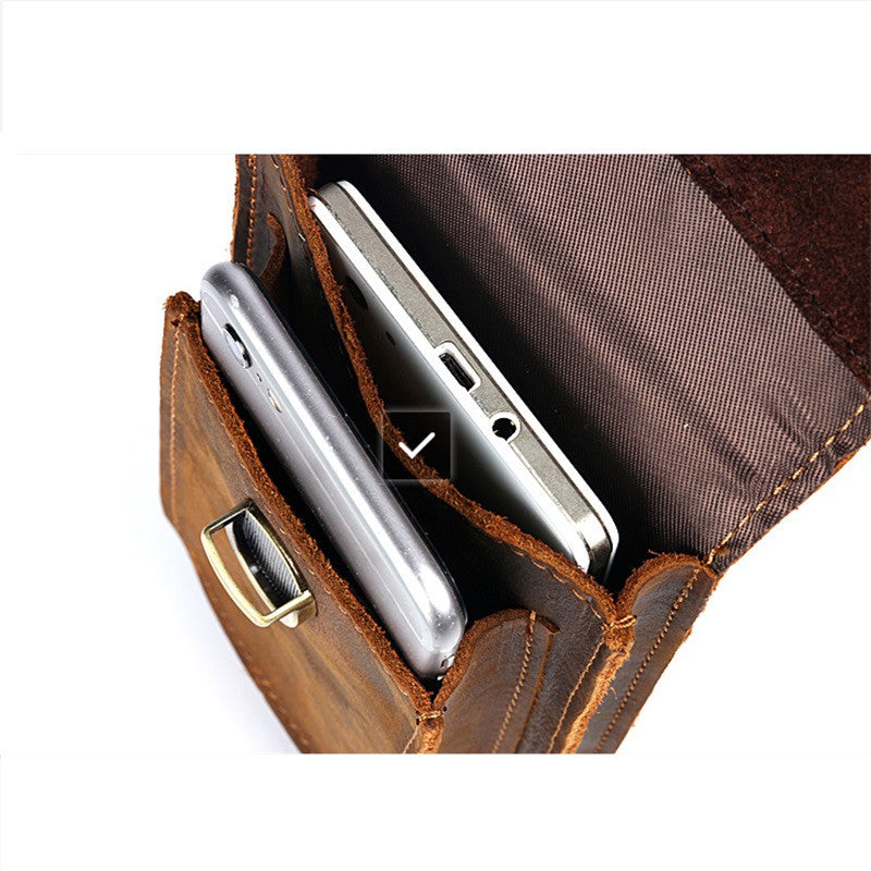 Men's Horse Mobile Protective Cover First Layer Cowhide Pure Phone Bags