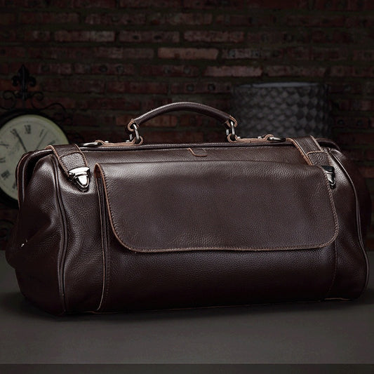 Men's First Layer Cowhide Business One Short Travel Bags