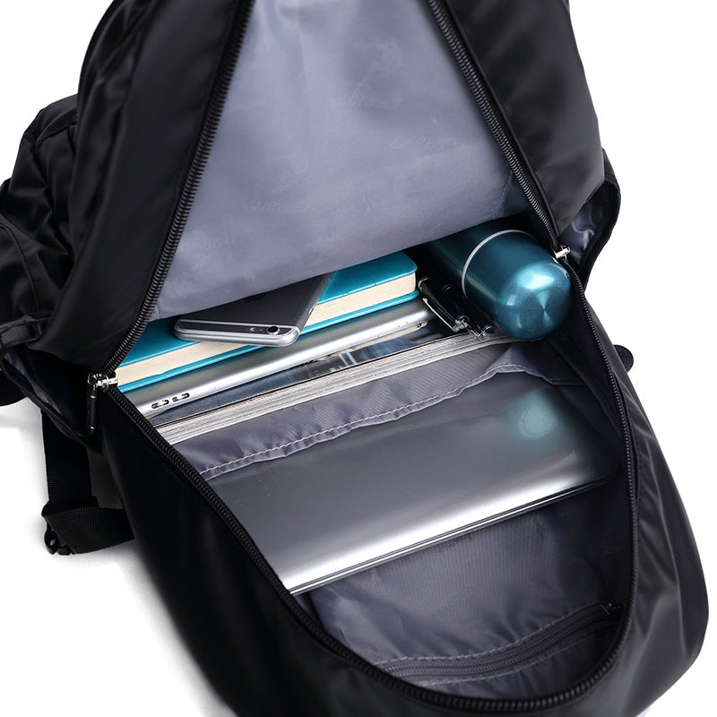 Men's Breathable Wearable Leisure Solid Color Backpacks