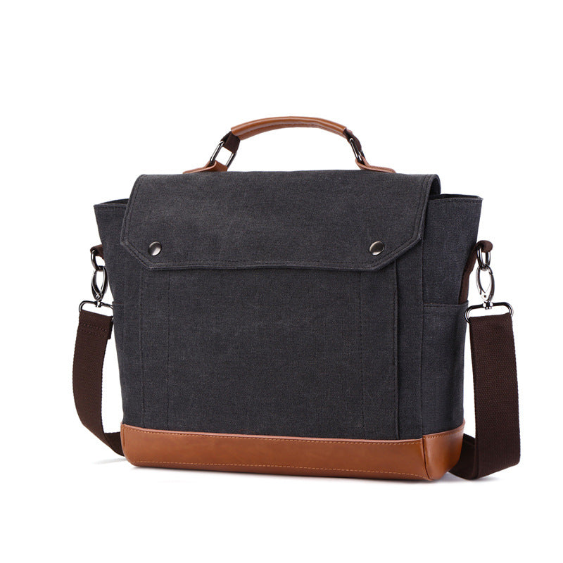 Men's Attractive Durable Canvas Business Computer Men's Messenger Bags