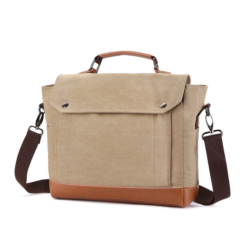Men's Attractive Durable Canvas Business Computer Men's Messenger Bags