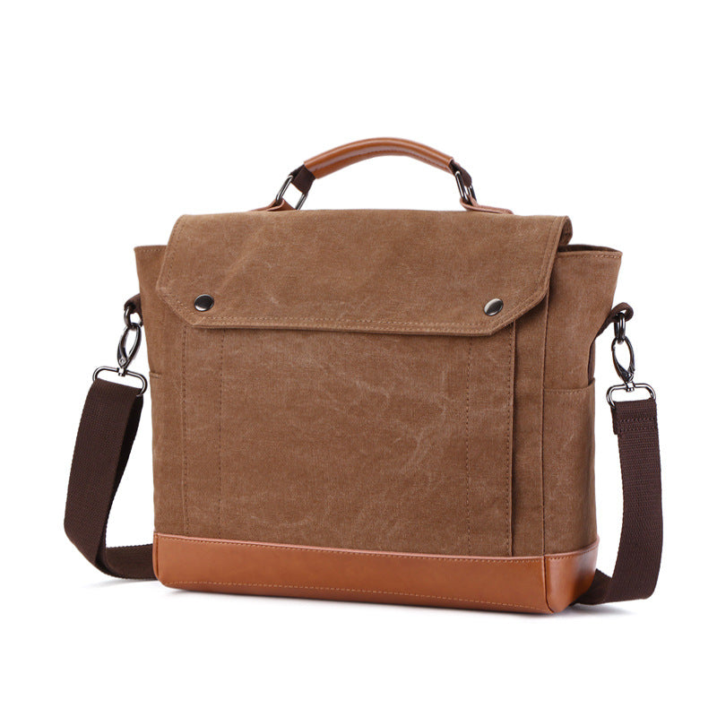 Men's Attractive Durable Canvas Business Computer Men's Messenger Bags