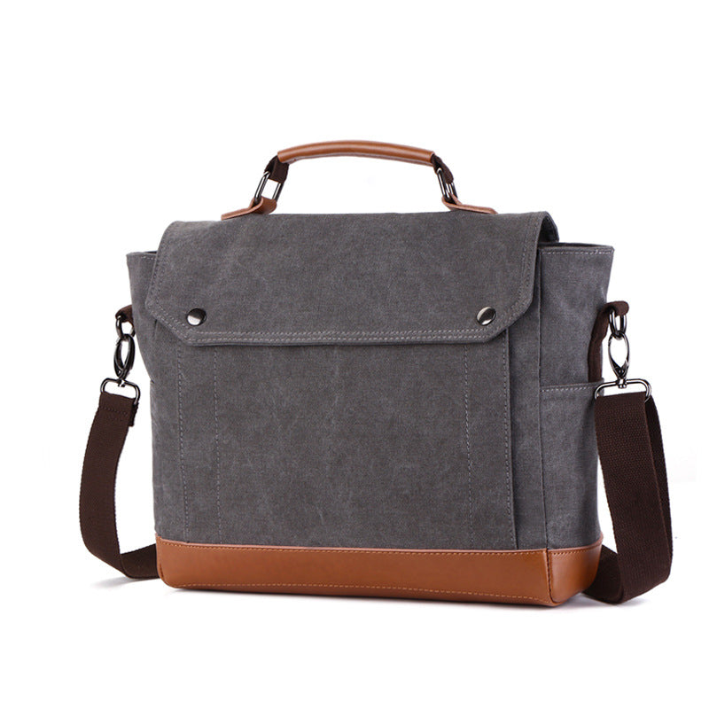 Men's Attractive Durable Canvas Business Computer Men's Messenger Bags