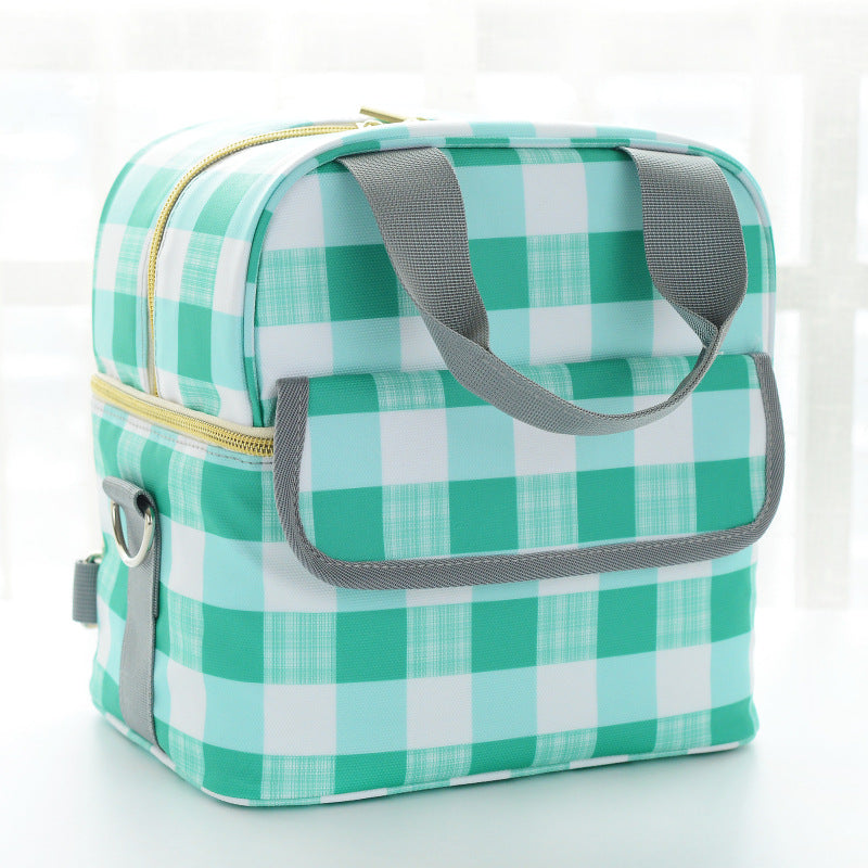 Mummy Plaid Large Capacity Go Out Bags