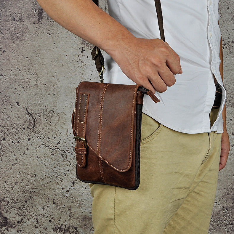 Men's Top Layer Crazy Horse Skin Cowhide Bags